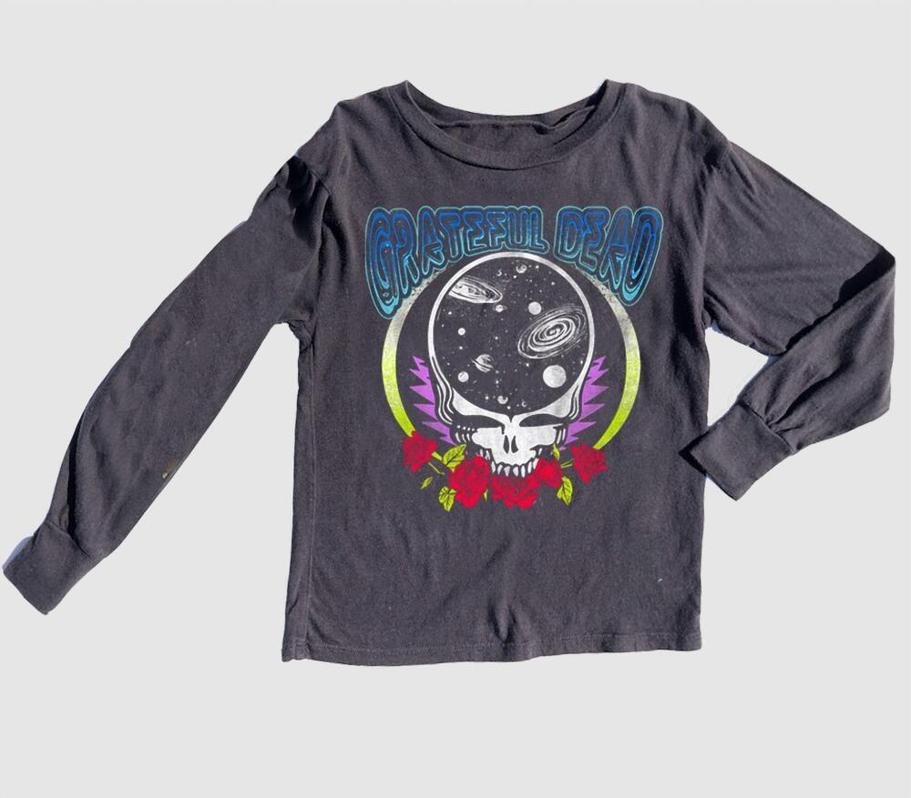 NEW ROWDY SPROUT kid's grateful dead tee in gray